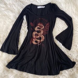 Gypsy Warrior • Flare Sleeve Snake Dress